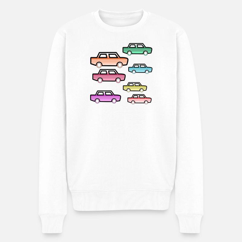 Automobiles - Pull Premium bio Homme - blanc