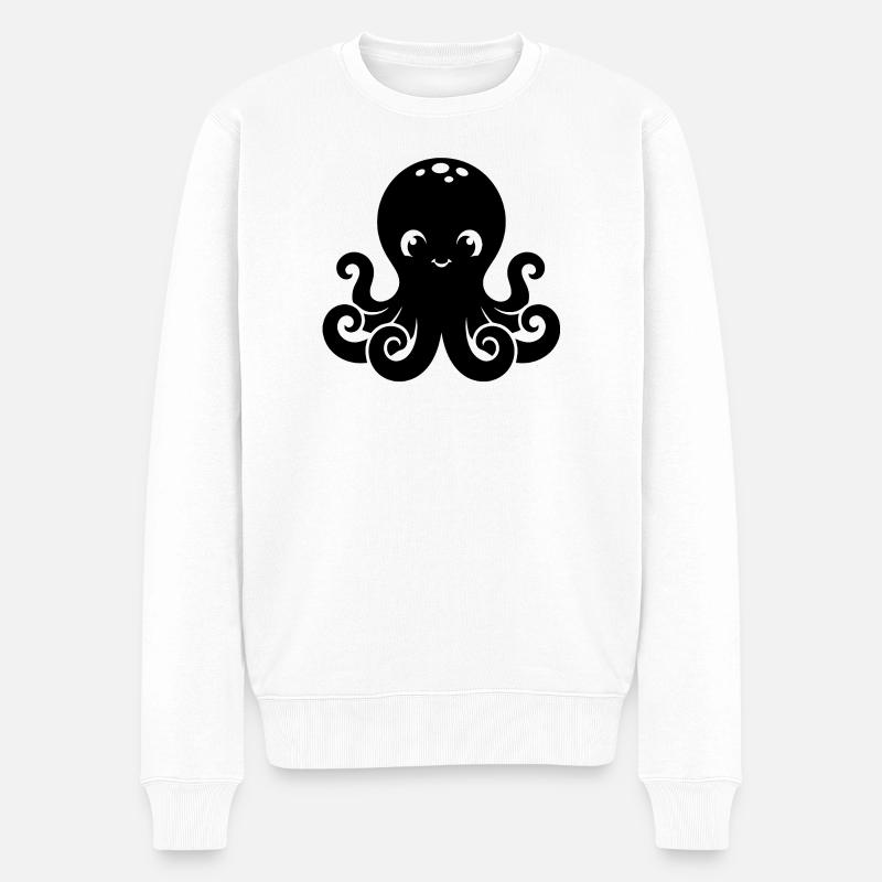 Design Petit Poulpe Mignon - Pull Premium bio Homme - blanc