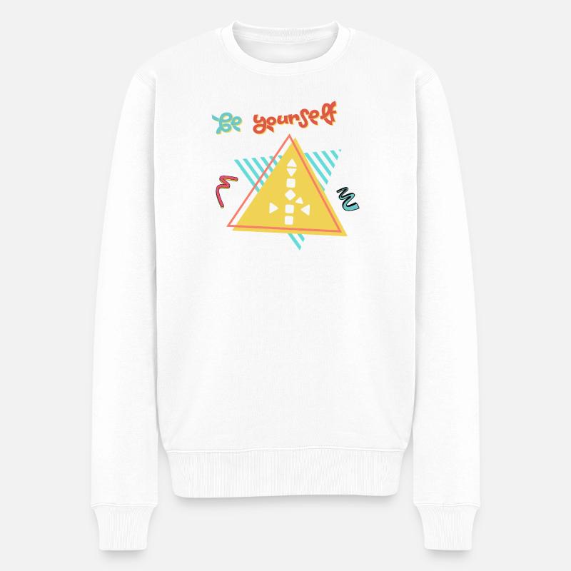 Sois toi-même - Pull Premium bio Homme - blanc