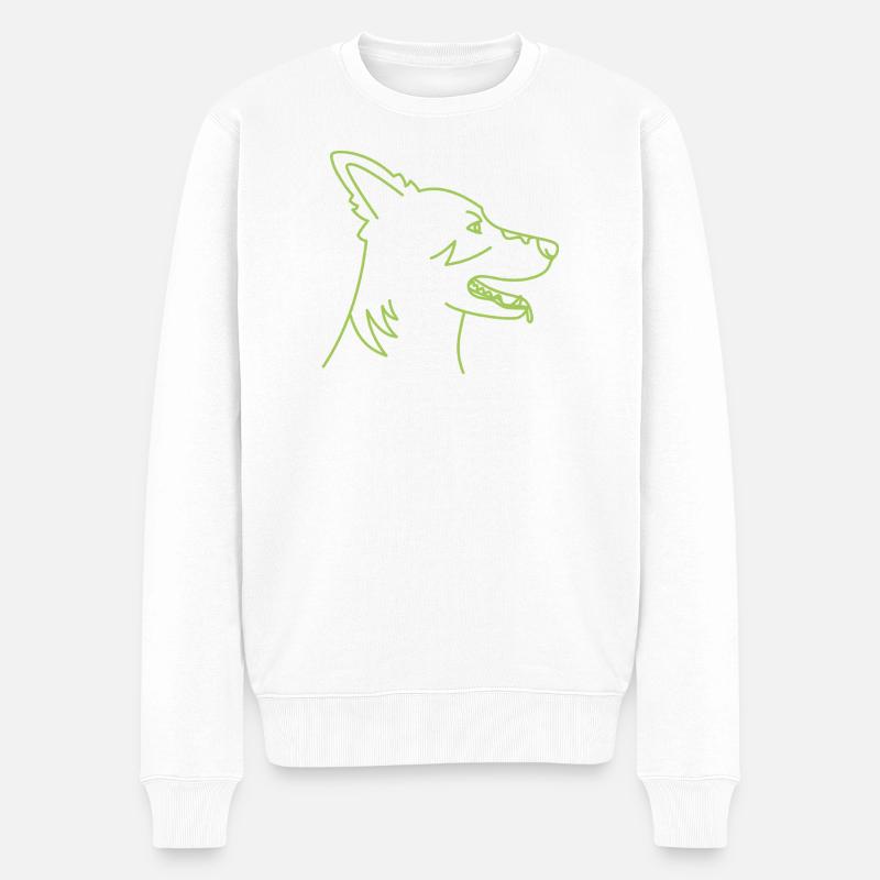 AmarokGeist - Männer Premium Bio Pullover - Weiß