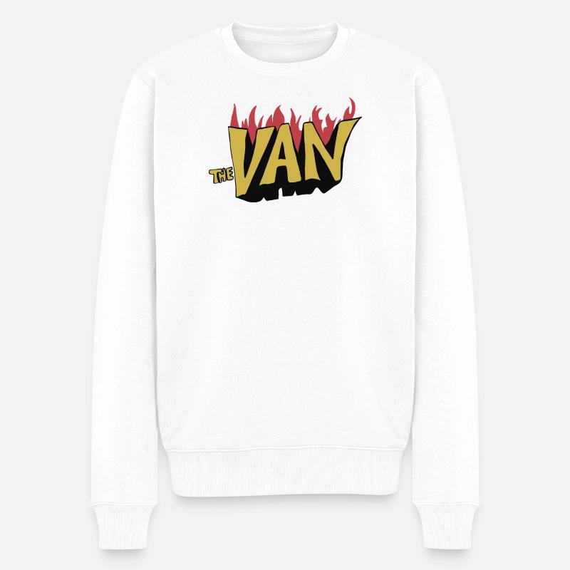 Le Van Retro - Pull Premium bio Homme - blanc
