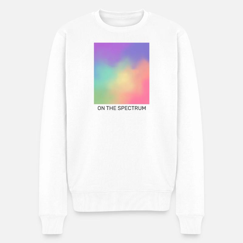 Auf dem Spektrum - Männer Premium Bio Pullover - Weiß
