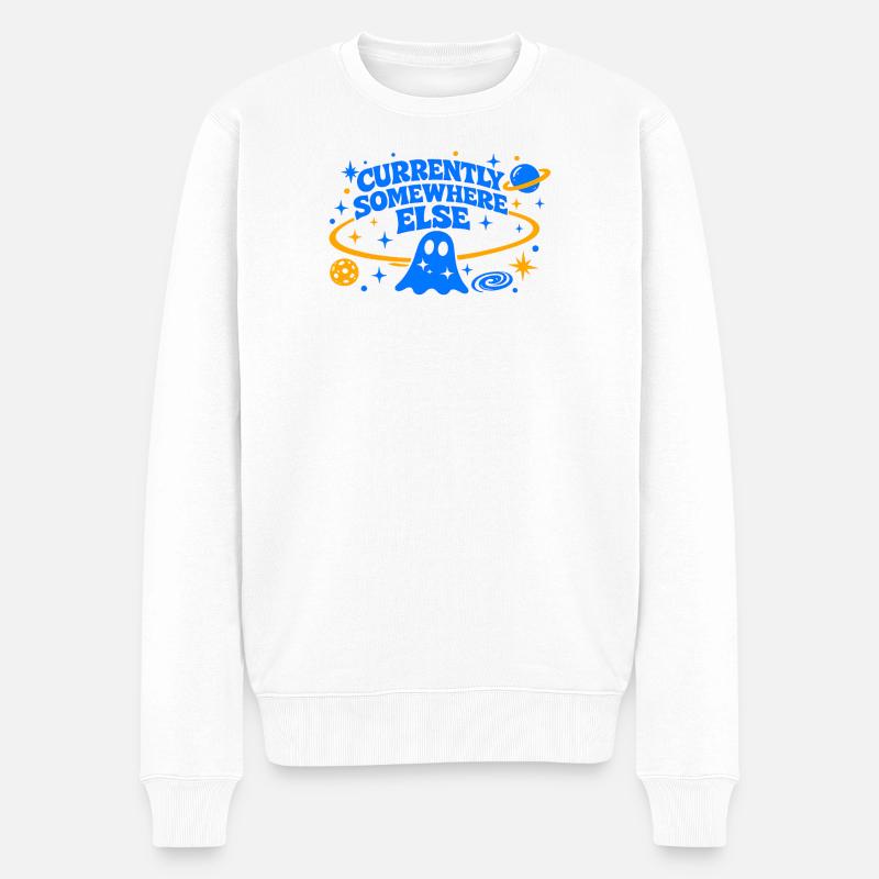 ACTUELLEMENT AILLEURS - Pull Premium bio Homme - blanc