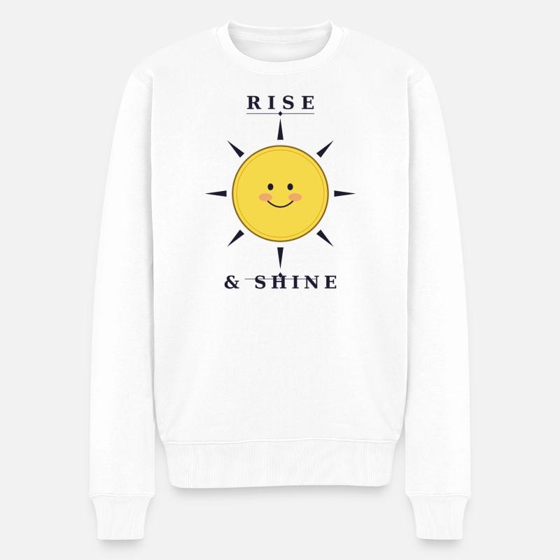 DEBOUT ET BRILLE - Pull Premium bio Homme - blanc