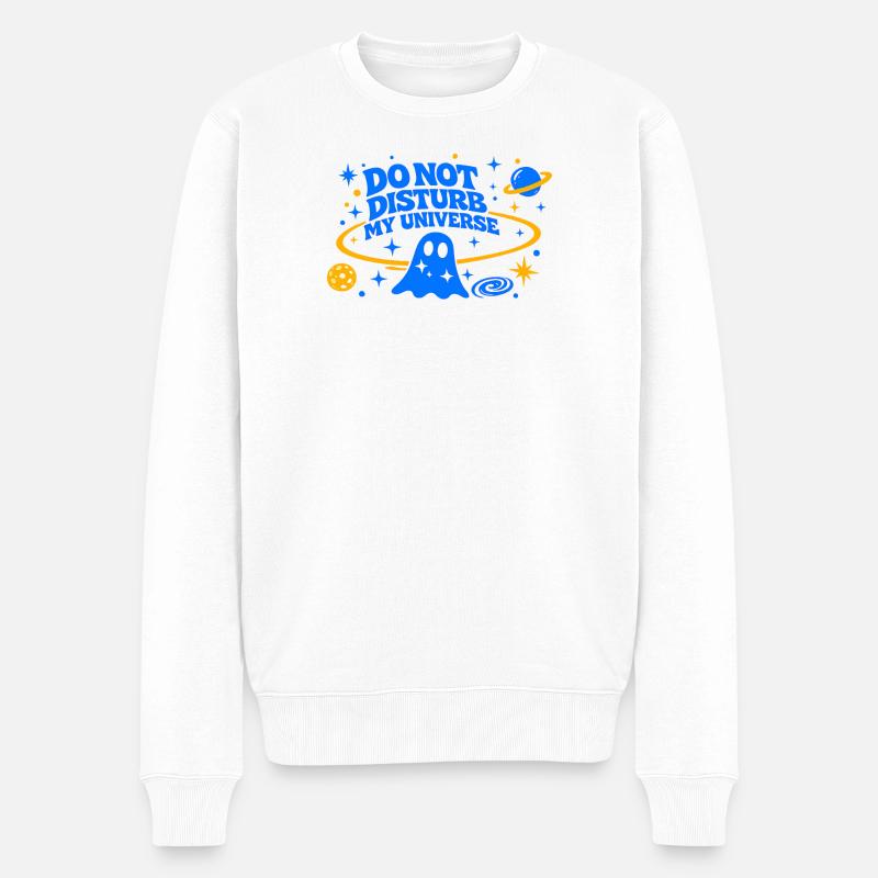 NE DÉRANGE PAS MON UNIVERS - Pull Premium bio Homme - blanc