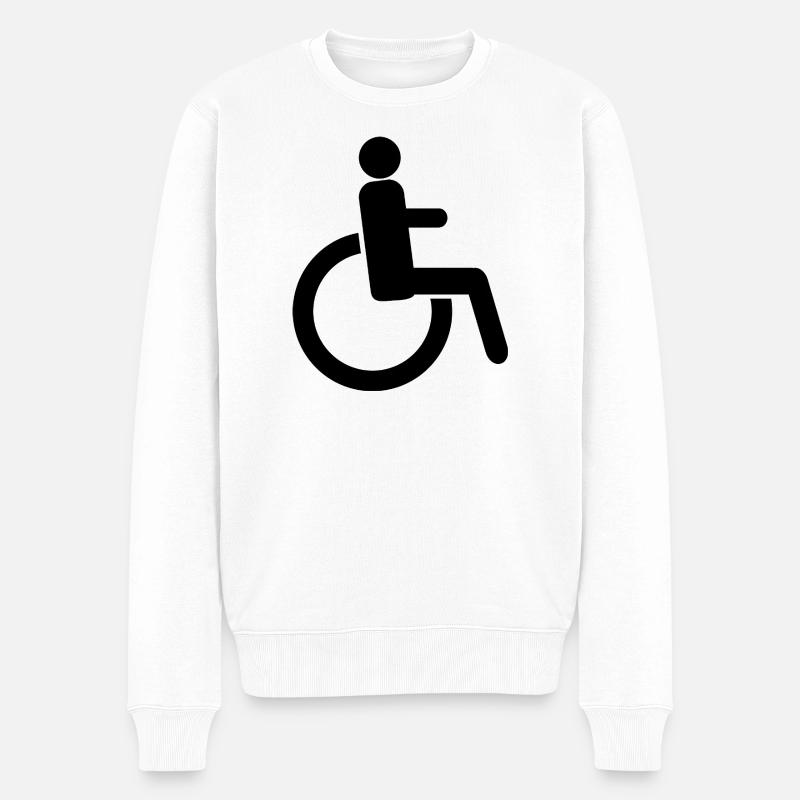 Panneau de handicap - Pull Premium bio Homme - blanc