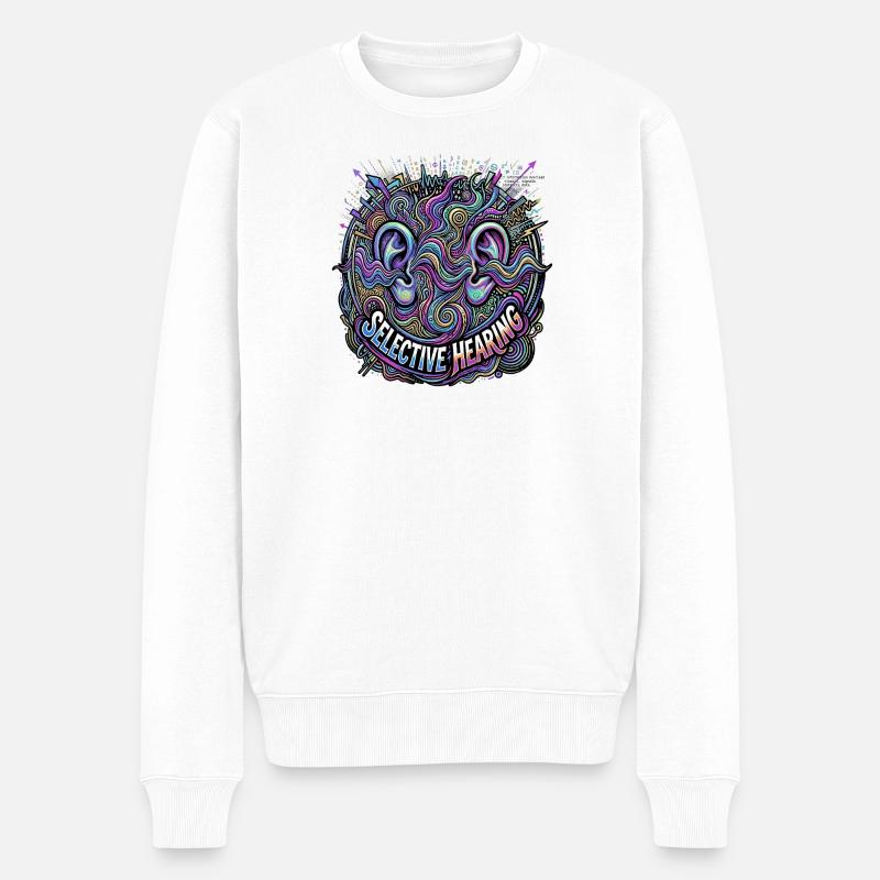 audition sélective - Pull Premium bio Homme - blanc
