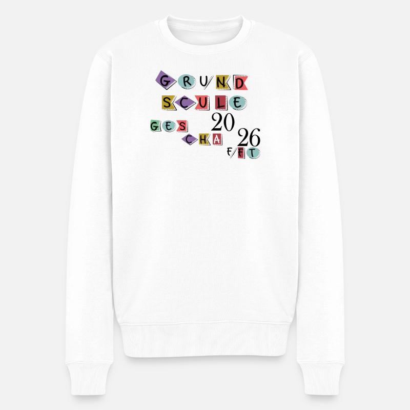 Fin de l’école primaire - Pull Premium bio Homme - blanc