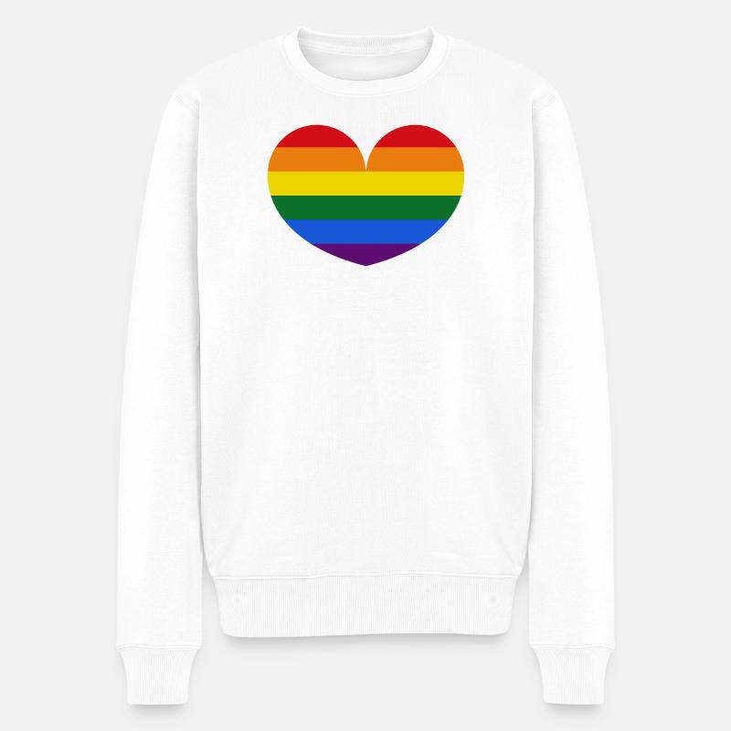 Drapeau gay - Pull Premium bio Homme - blanc