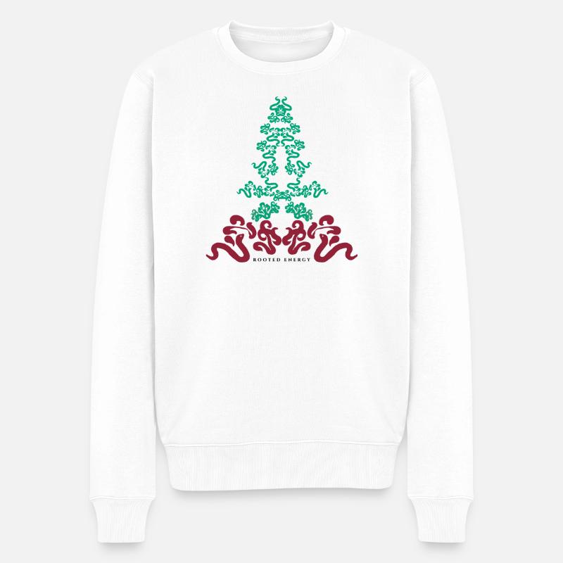 Énergie enracinée - Pull Premium bio Homme - blanc