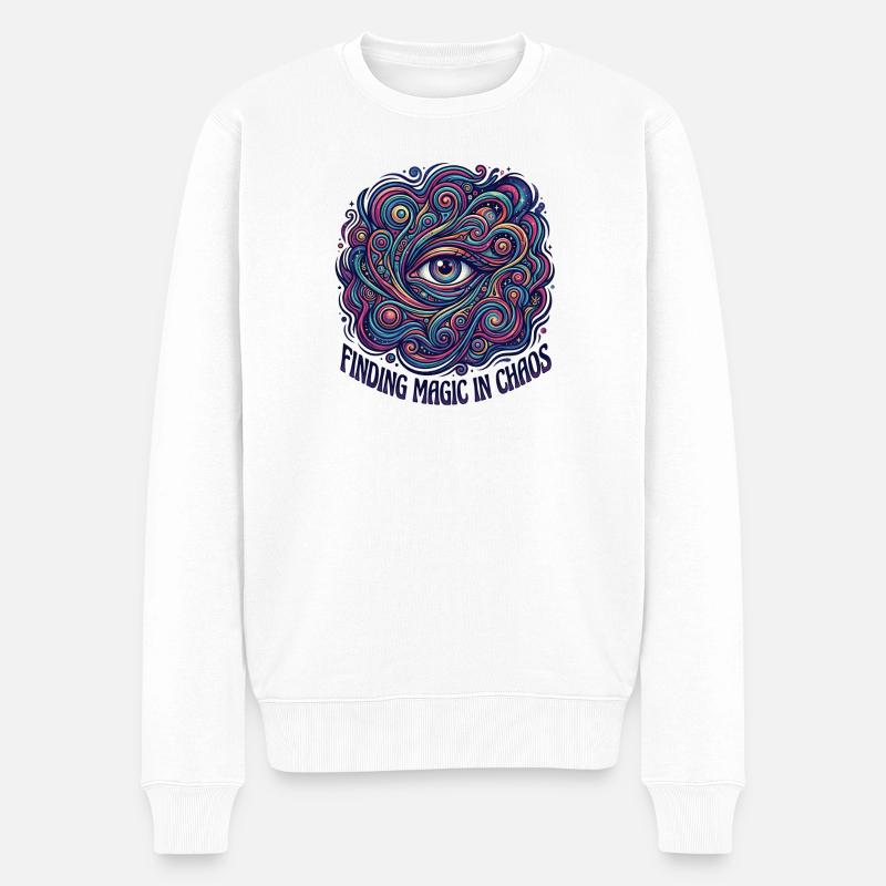 Chaos magique - Pull Premium bio Homme - blanc