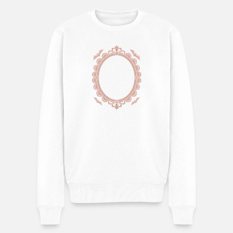 Blass ist meine Ästhetik - Männer Premium Bio Pullover - Weiß