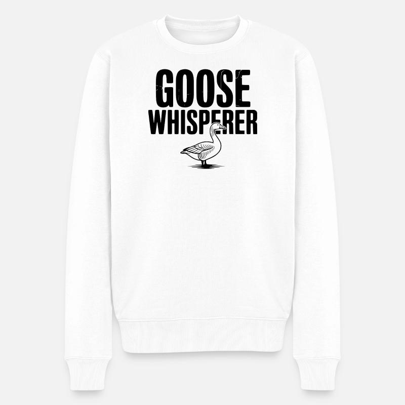 Le Murmureur d’Oies - Pull Premium bio Homme - blanc