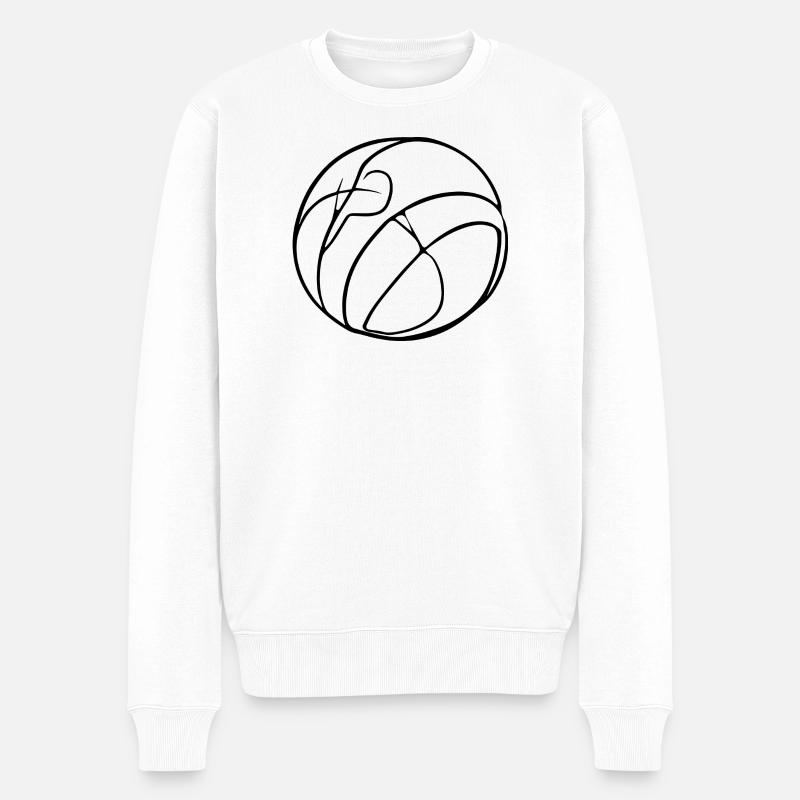 Ballon de volley-ball - Pull Premium bio Homme - blanc
