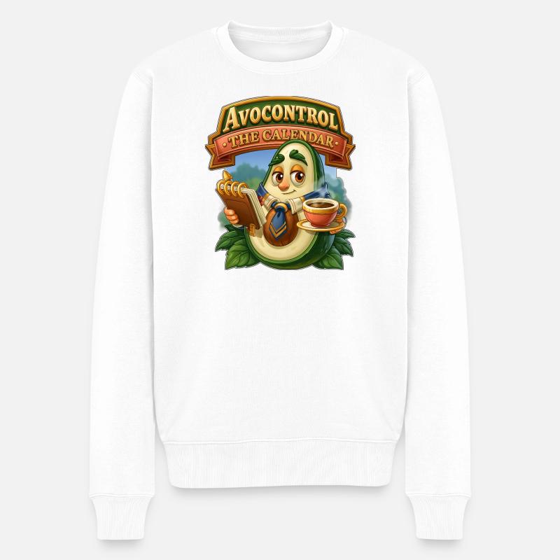 Avocontrol Le Calendrier - Pull Premium bio Homme - blanc