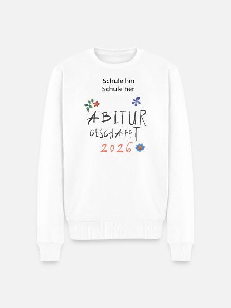 Abitur 2026  - Männer Premium Bio Pullover - Weiß