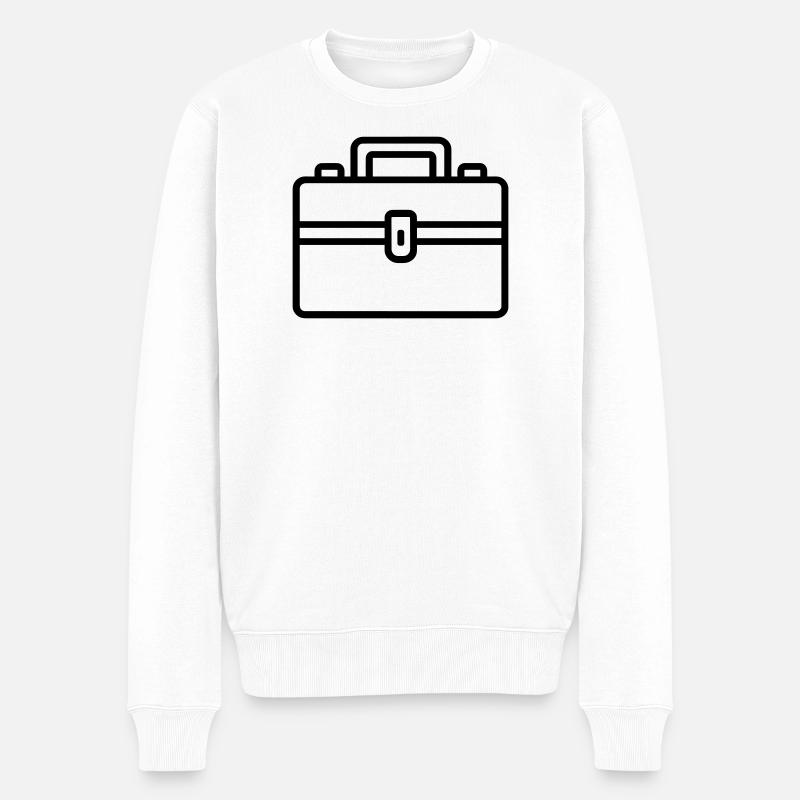 Toolbox - Men's Premium Organic Jumper - white