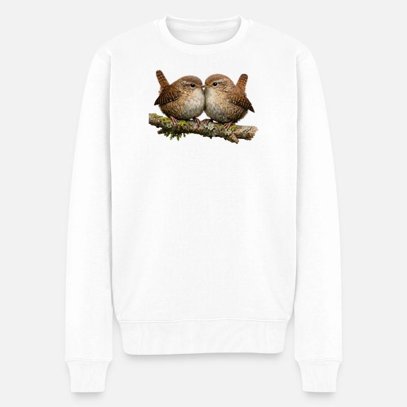 Troglodytes sur tige - Pull Premium bio Homme - blanc