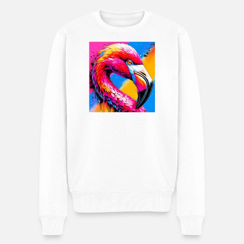 Flamant - Pull Premium bio Homme - blanc