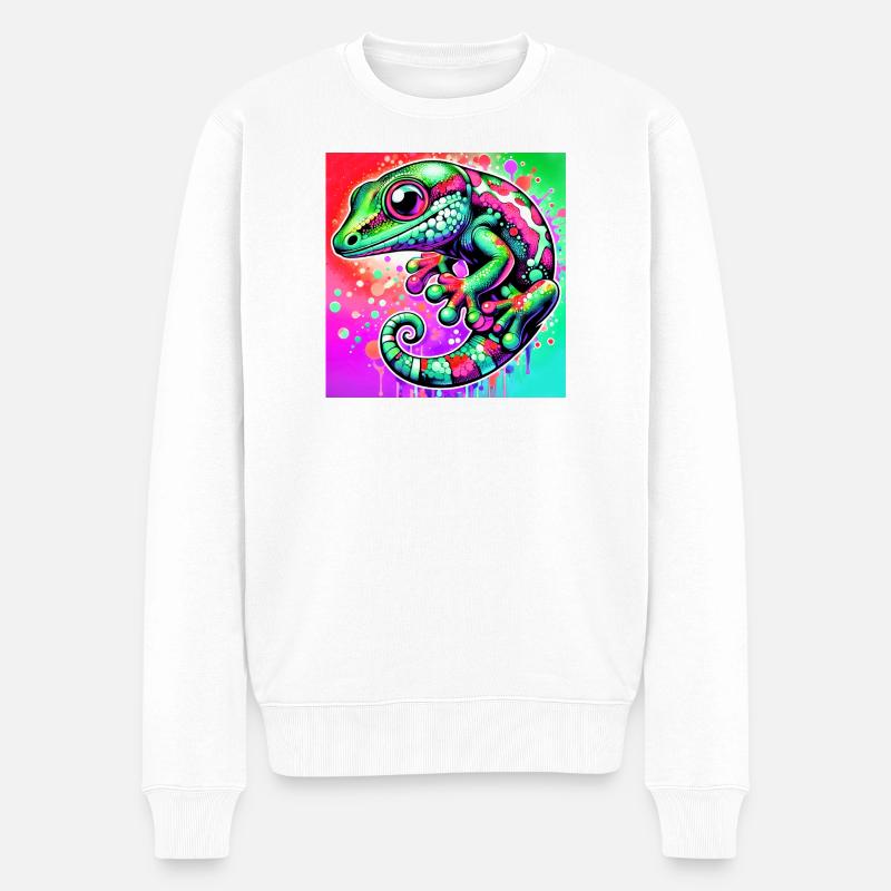 Gecko - Pull Premium bio Homme - blanc
