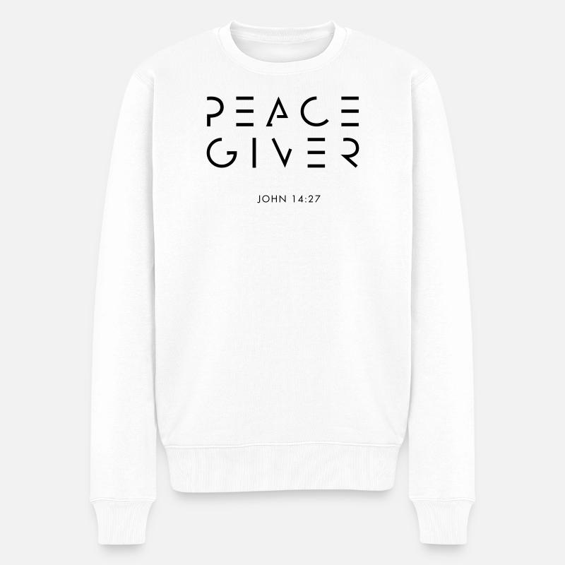 DON DE PAIX - Pull Premium bio Homme - blanc