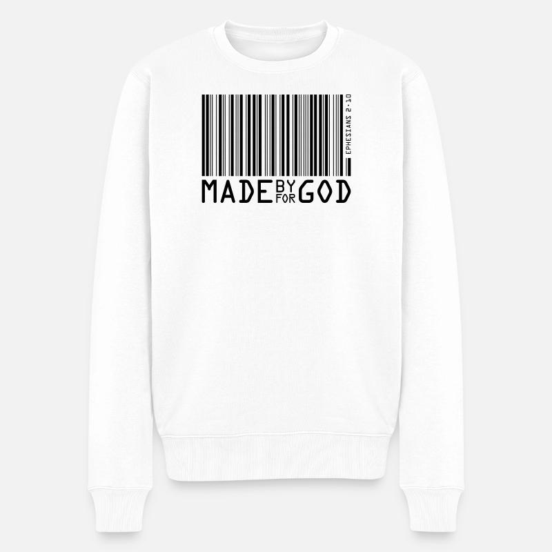 Créé par Dieu - Pull Premium bio Homme - blanc
