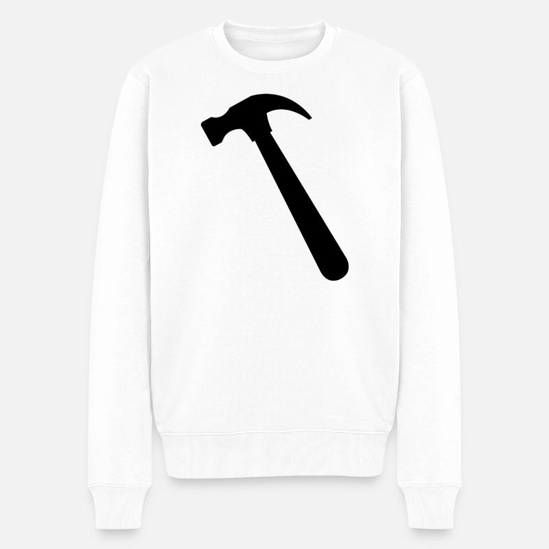 Marteau - Pull Premium bio Homme - blanc