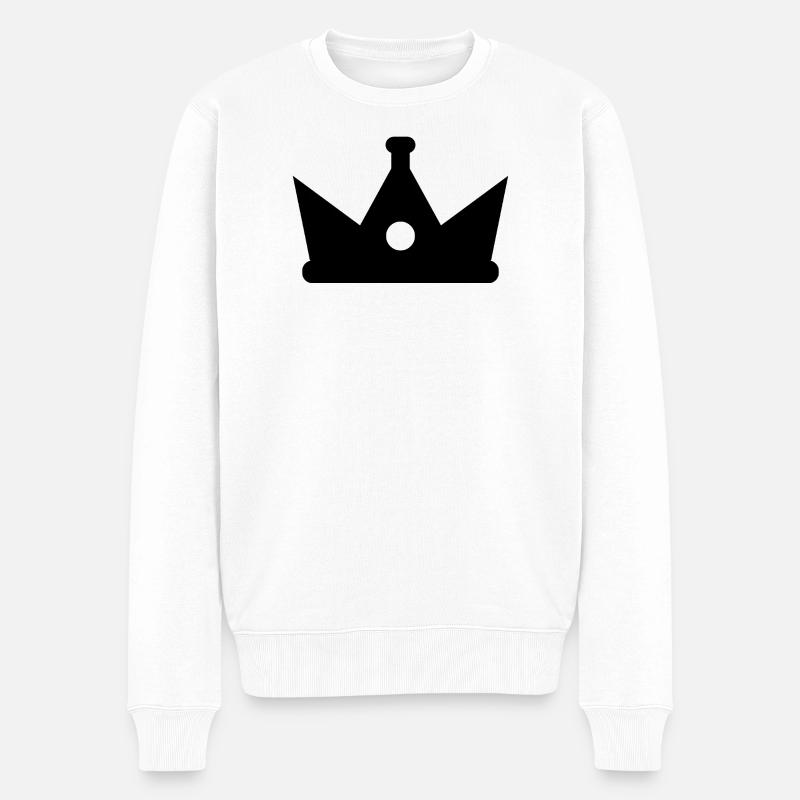 Couronne - Pull Premium bio Homme - blanc