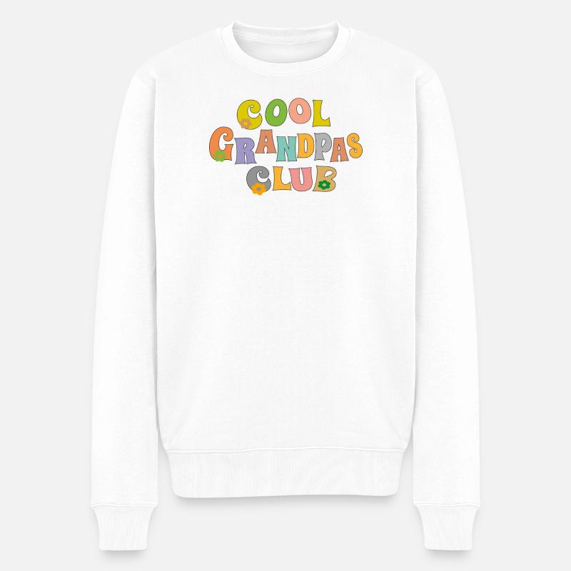 Cool Grandpas Club - Männer Premium Bio Pullover - Weiß