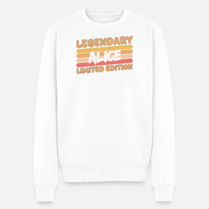 Alice - Pull Premium bio Homme - blanc