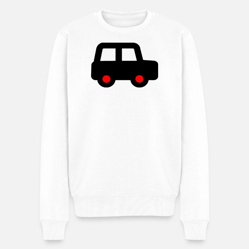 Auto - Männer Premium Bio Pullover - Weiß