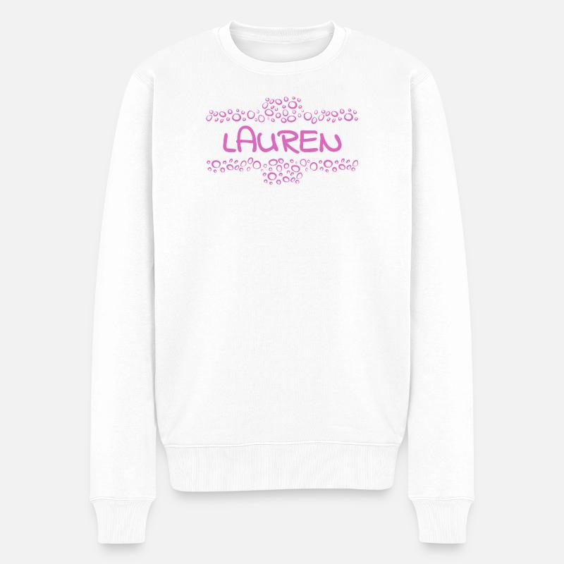 Baby Lauren - Männer Premium Bio Pullover - Weiß