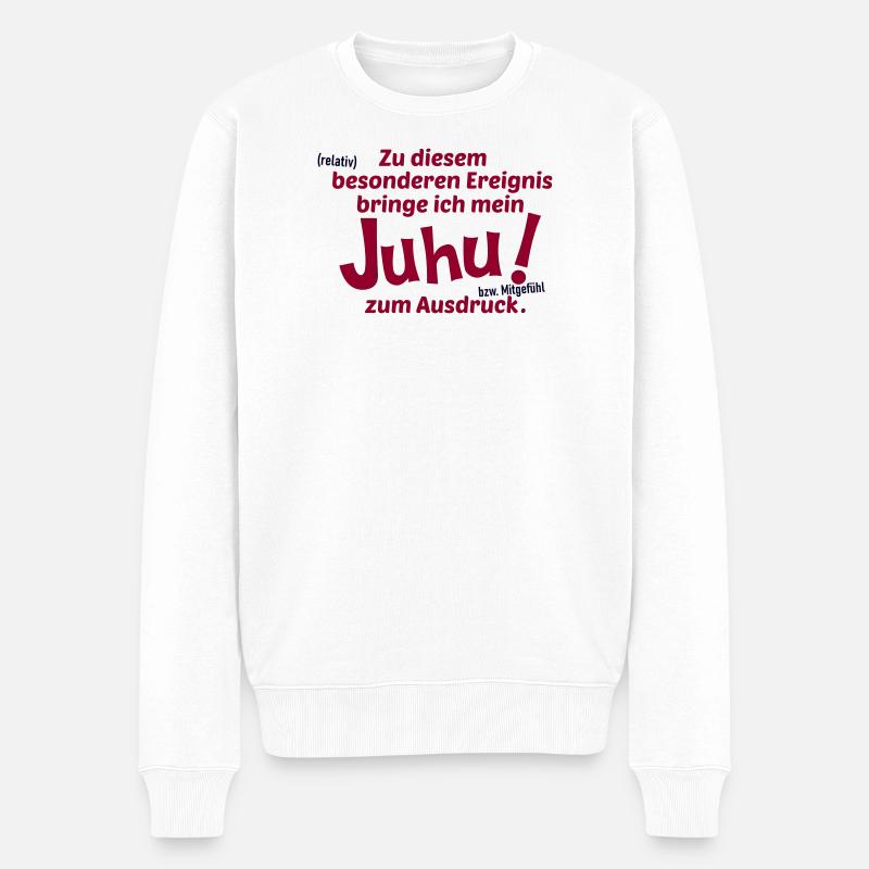 Allgemeines Ereignis - Männer Premium Bio Pullover - Weiß