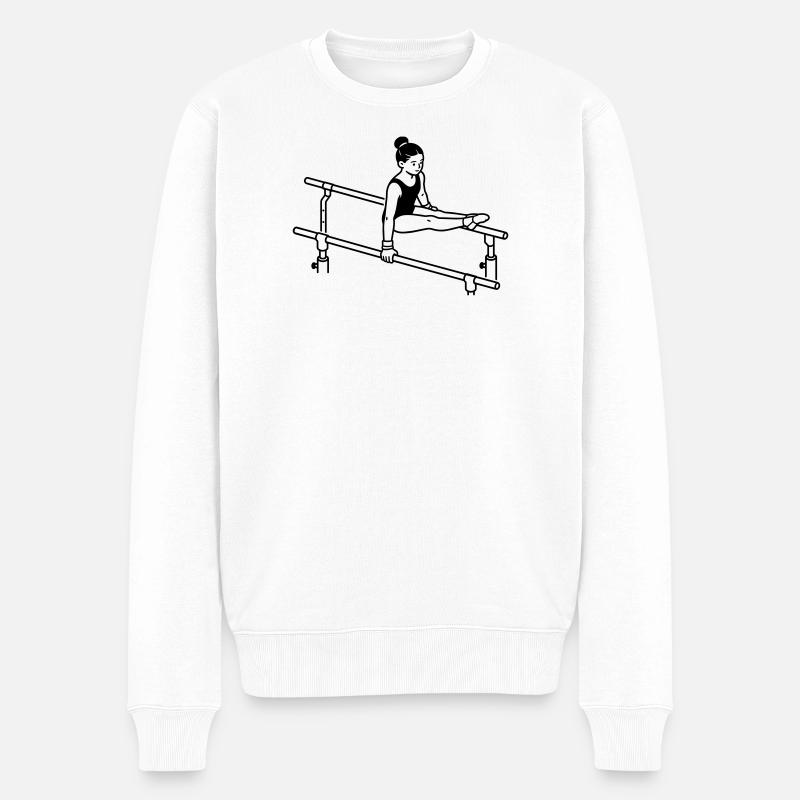 Gymnastik - Männer Premium Bio Pullover - Weiß