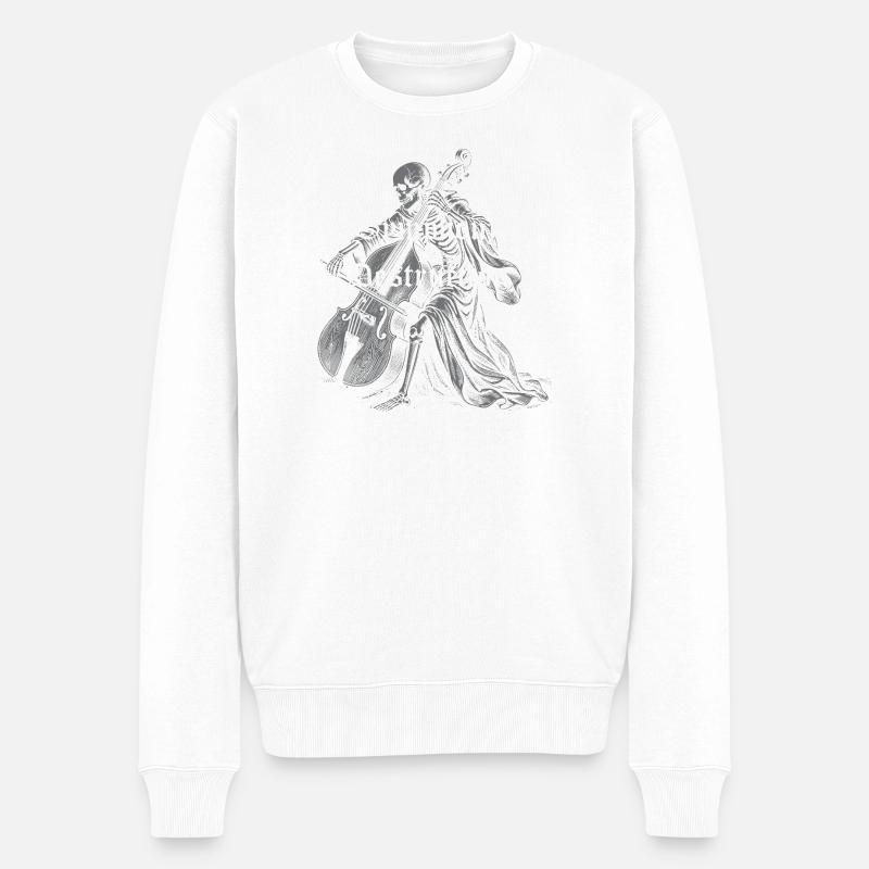 Symphonie der Zerstörung - Männer Premium Bio Pullover - Weiß