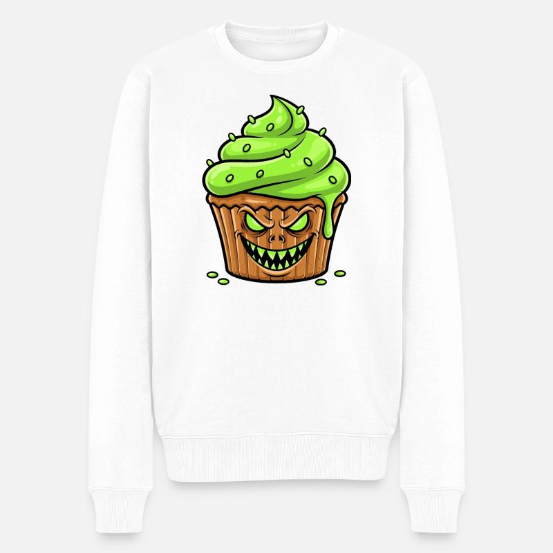 Cupcake Green effrayant - Pull Premium bio Homme - blanc