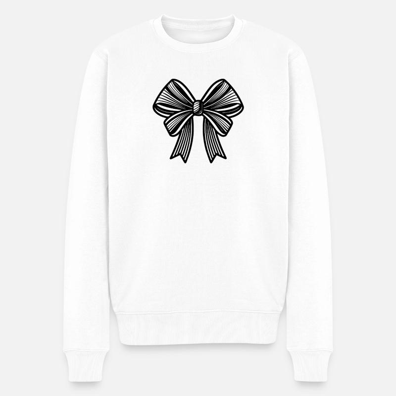 Ruban cadeau - Pull Premium bio Homme - blanc