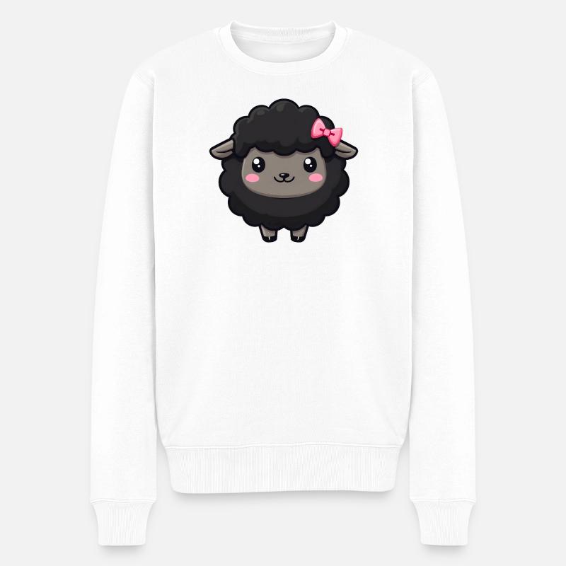 black sheep - Men's Premium Organic Jumper - white