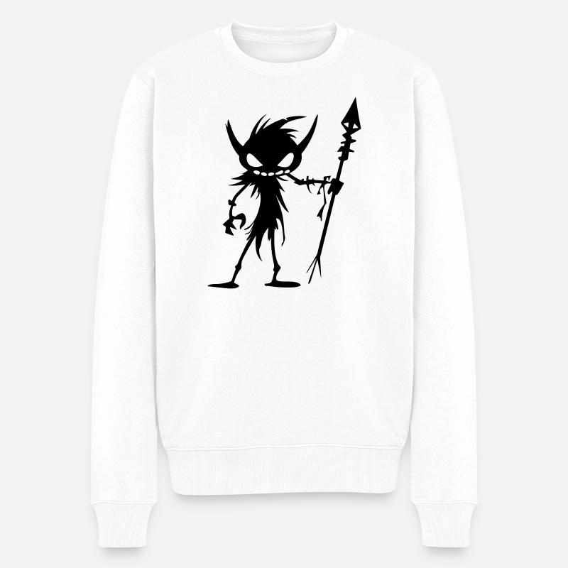 Orc gobelin - Pull Premium bio Homme - blanc