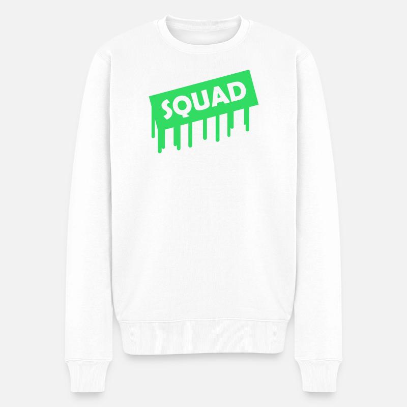 Squad - Men's Premium Organic Jumper - white