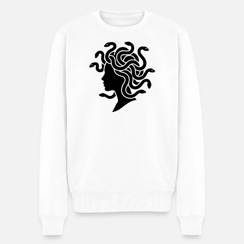 Méduse - Pull Premium bio Homme - blanc
