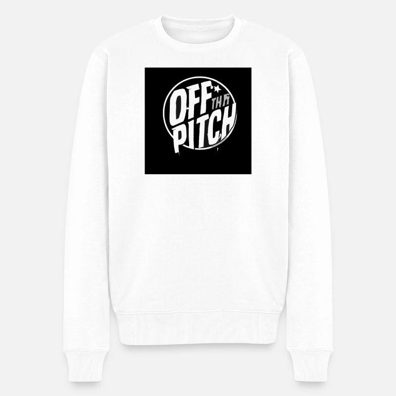 Off the Pitch Circle Logo - Männer Premium Bio Pullover - Weiß