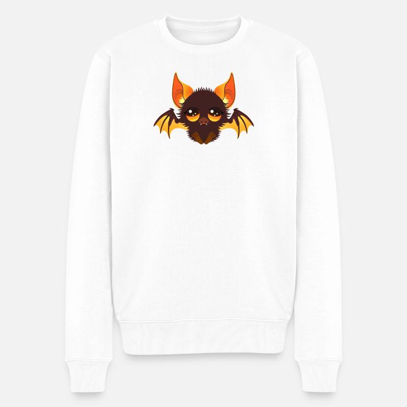 Motiv_Fledermaus - Pull Premium bio Homme - blanc