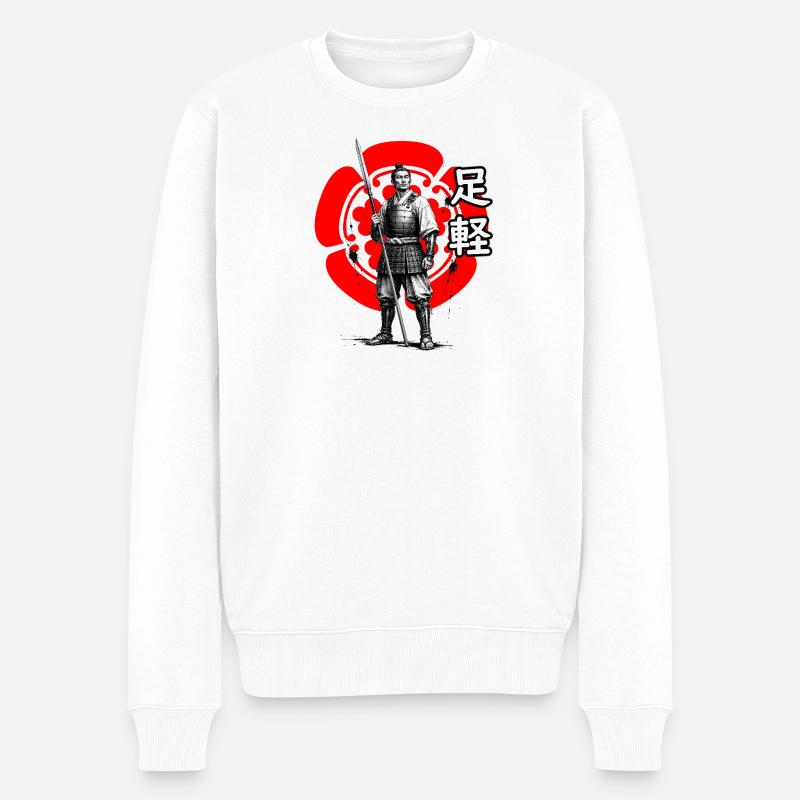 Ashigaru du clan Oda, période Sengoku - Pull Premium bio Homme - blanc