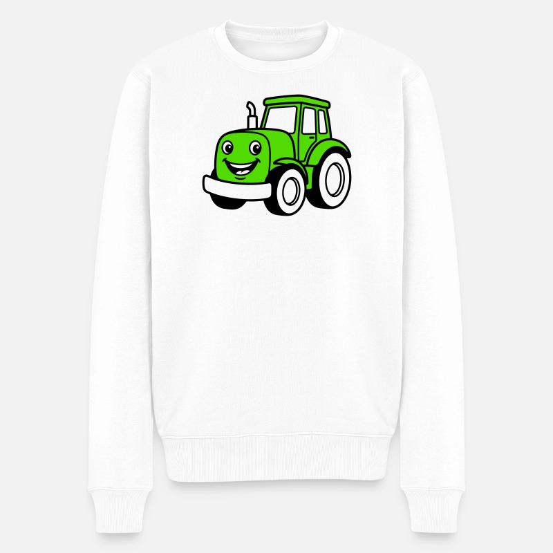 Enfants tracteurs - Pull Premium bio Homme - blanc