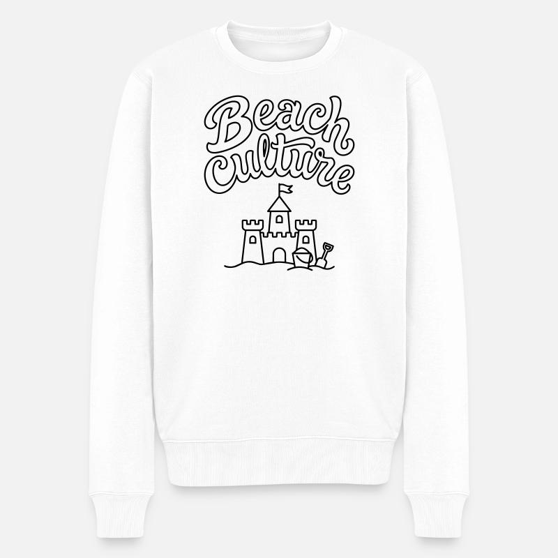 Culture de la plage - Pull Premium bio Homme - blanc
