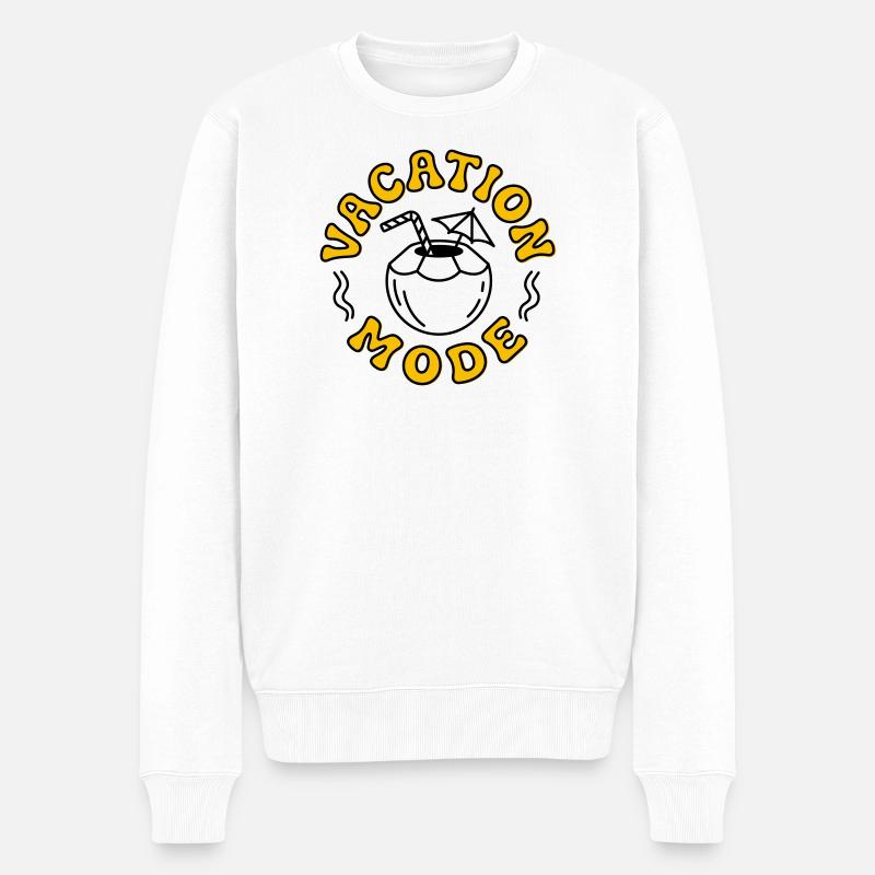 Vacation Mode - Men's Premium Organic Jumper - white
