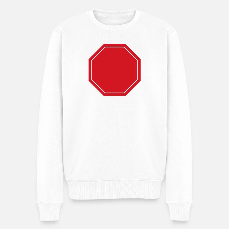 Panneau d’arrêt vide - Pull Premium bio Homme - blanc