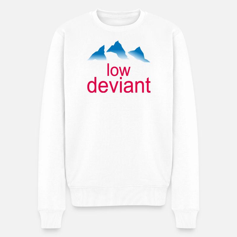 Low Deviant - Männer Premium Bio Pullover - Weiß