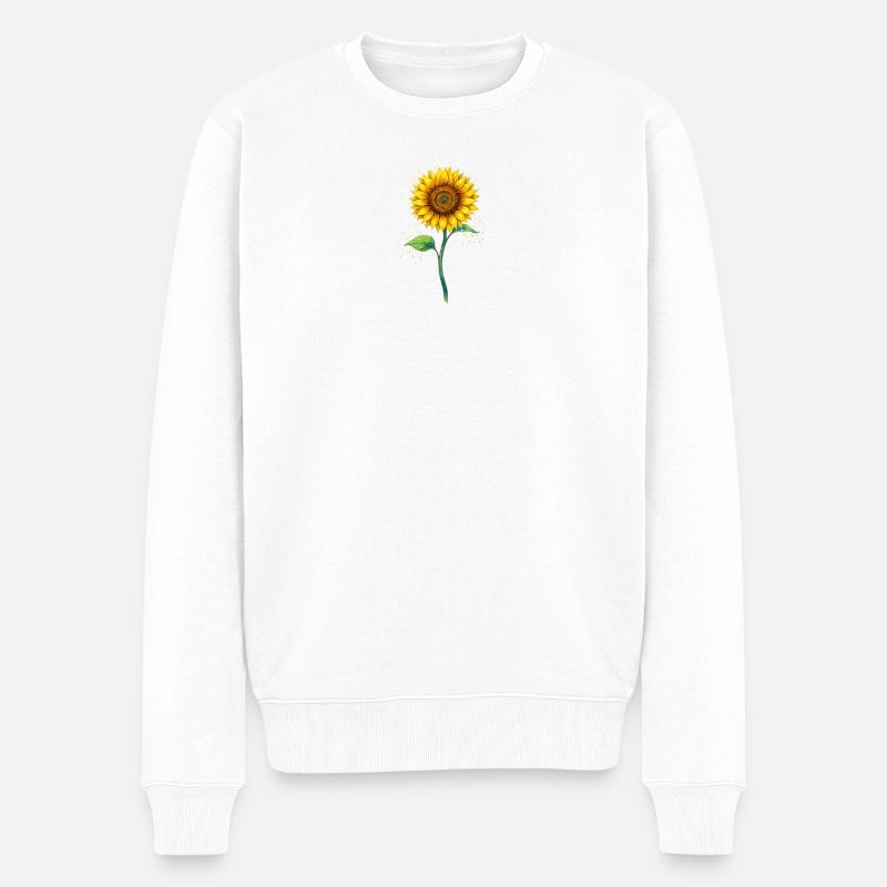 tournesol - Pull Premium bio Homme - blanc